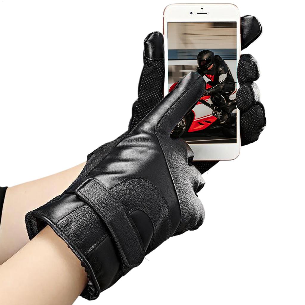 Motorcycle Gloves Full Finger Windproof Motorbike Protective Gear Touchscreen Motorcycle Gloves for ATVs Snowmobiles Dirt Bike