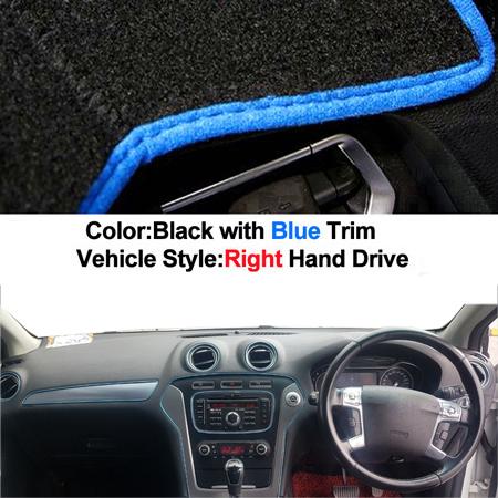 Car Dashboard Cover Dash Mat Carpet Cape For Ford Mondeo MK4 2007 2008 2009 2010 2011 2012 2013 LHD RHD Auto Sunshade  2 Layers