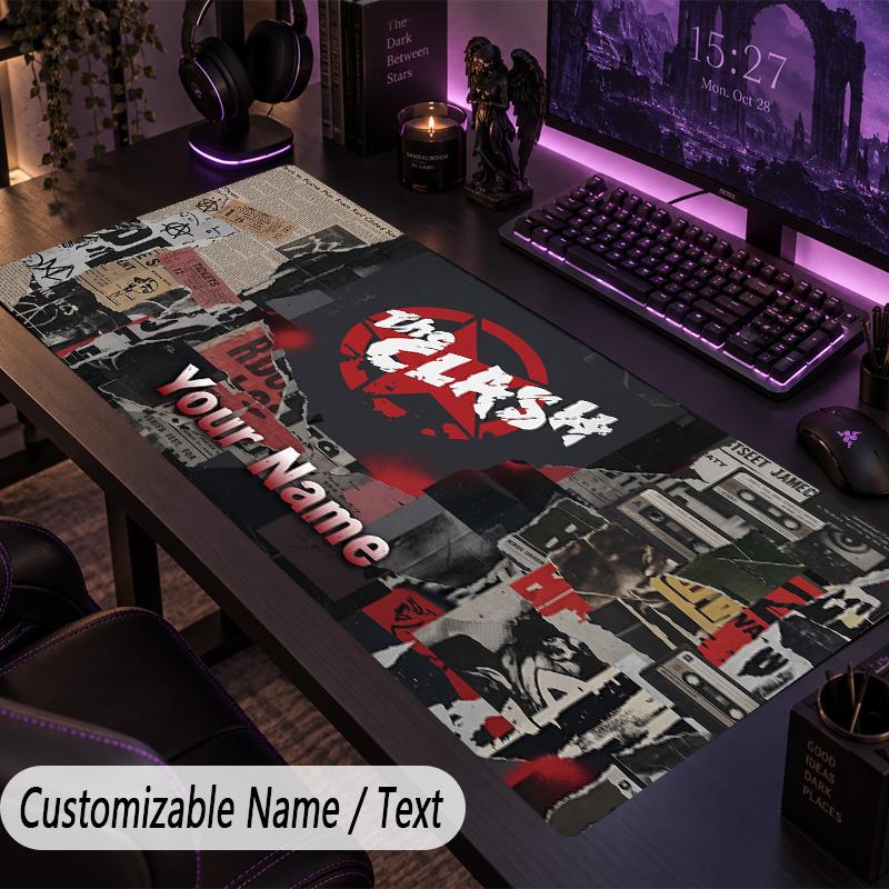 Large Mouse PadThe Cure Custom Name Text Personalized Desk Mat Non Slip Gaming Pad