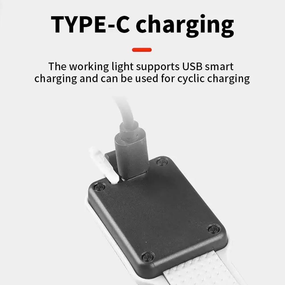 LED Mini Tragbares Armbandlicht COB Nachtlauf Handgelenklampe 500LM Outdoor Camping Radfahren Wiederaufladbare Sicherheitswarnleuchte