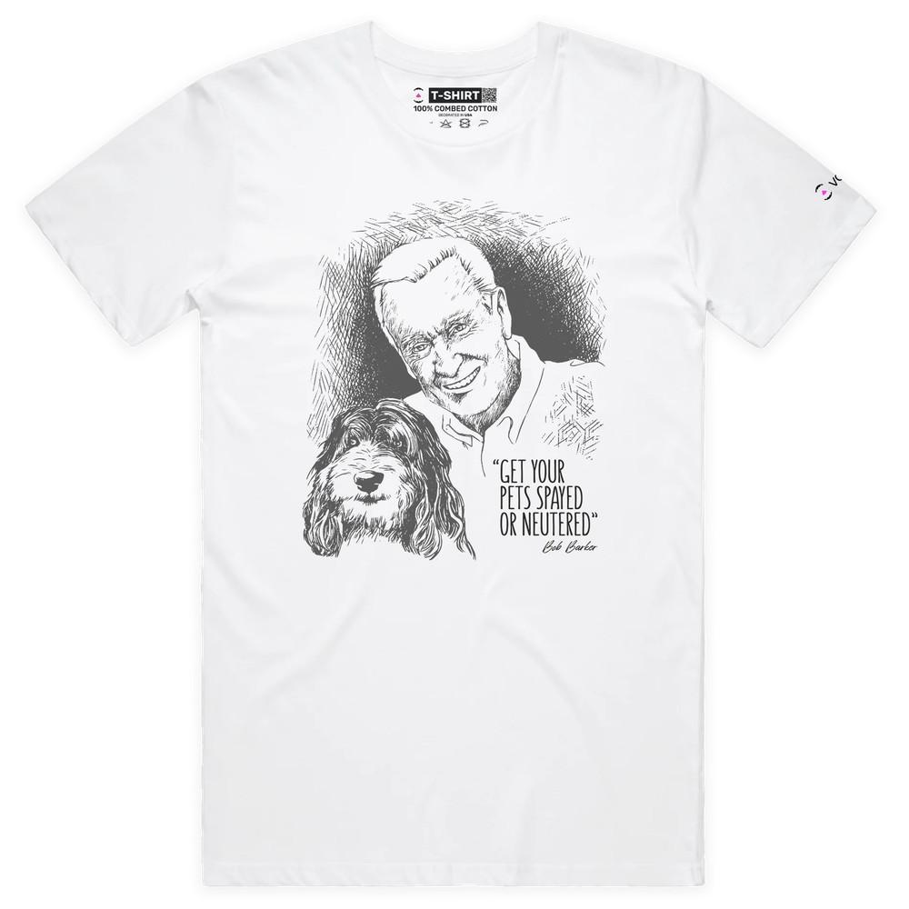 VOICEART Bob Barker Quote Animal T-Shirt with Premium Quality Graphic and Design M