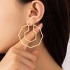 European and American Minimalist Geometric Metal Women's Versatile Earrings
