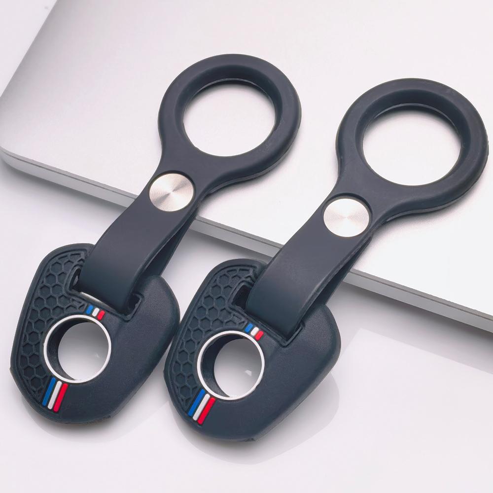 Honeycomb Silicone Key Fob Strap for Honda CB CBR PCX ADV FORZA X-ADV Africa Twin Rebel Honeycomb Texture Racing Stripe Detachable Keychain Holder