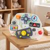 Busy Board with Steering Wheel Wooden Toy Sensory for Home