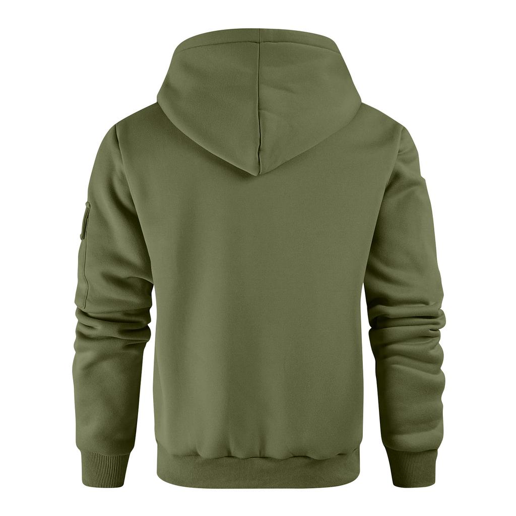 Men's Solid Color Sweatshirt Hoodie Men's Sports Large Size Casual Sweatshirt