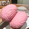 1/2 Stück Riesiges Simulations-Gehirn Knetspielzeug Stressabbau Rosa Gehirn Sensorisches Spielzeug Dekompression Langsam aufsteigend Realistisches Gehirn Fidget-Spielzeug