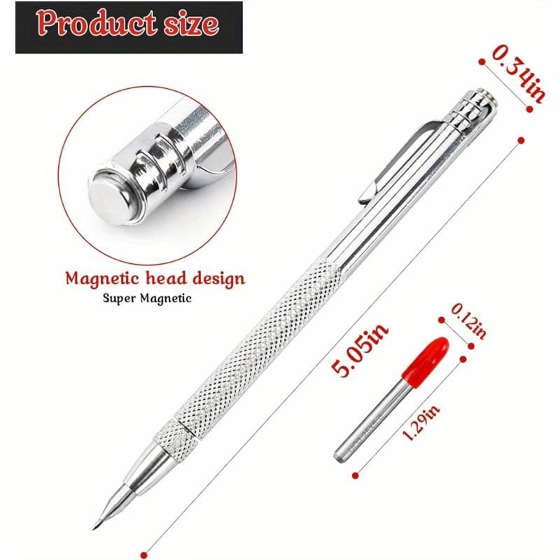 New Alloy Scribe Pen Carbide Scriber Pen Metal Wood Glass Tile Cutting Marker Pencil Metalworking Woodworking Hand Tools Kits