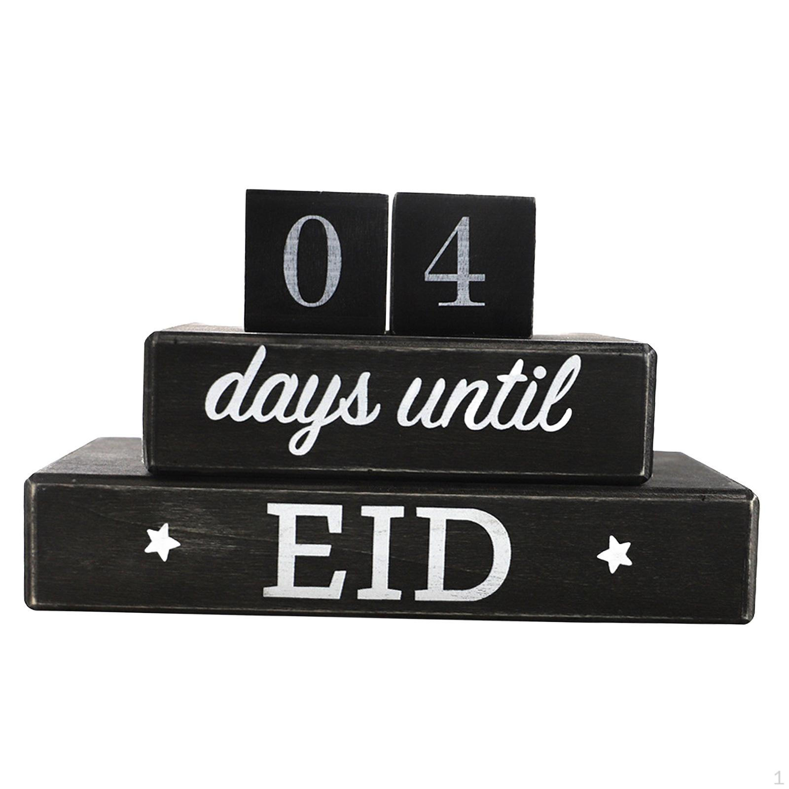 Рамадан Адвент Календарь Блок обратного отсчета Легкий DIY Настольное украшение — фото 8