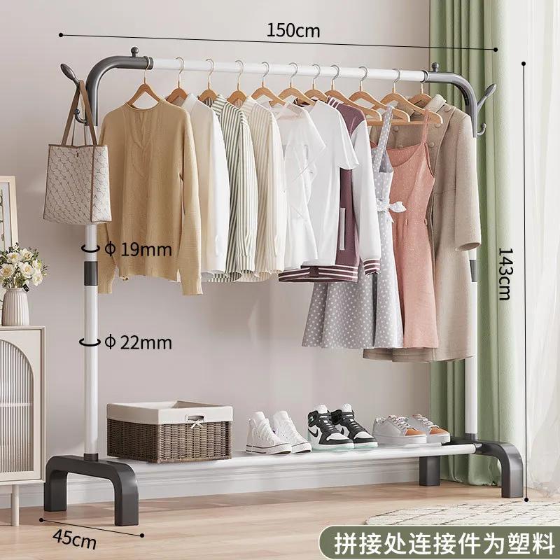 Coat Rack Clothing Rack Stand Floor Hanger Storage Modern simple Clothes Storage Rack Bags Storage Nordic Furniture