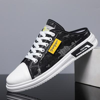 Fashion Men's Shoes Sneakers Summer Men Half Slippers Student All-match Breathable Casual Shoes Non-slip Slippers Zapatillas De Deporte