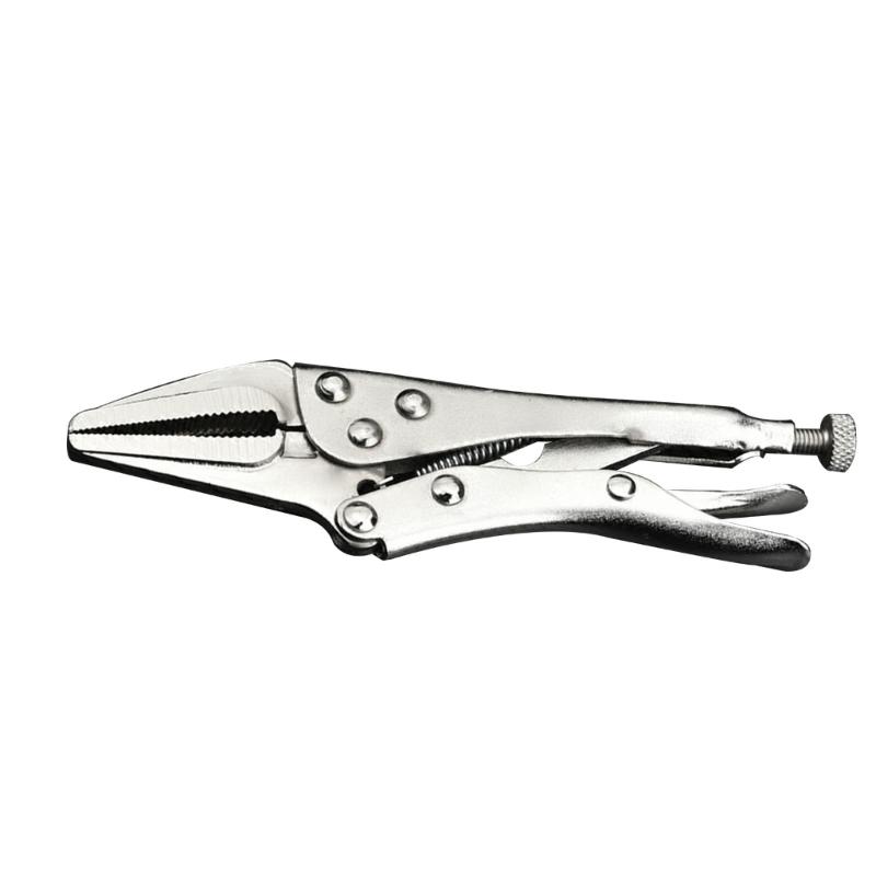 Industrial Grade C-Type Auto-Locking Pliers - Round Straight Pointed Jaw Quick-Sealing Fixing Pliers