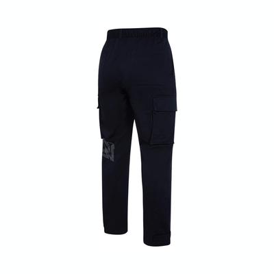 Calças Casuais Respiráveis de Corte Largo Essenciais para Desporto Homem Preto FQ0360-010