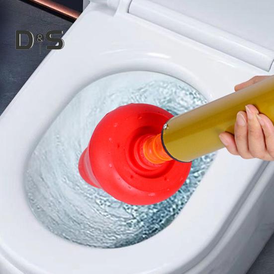 Toalettfrigjører Stempel Høytrykkssprøyteteknologi Gjenbrukbar Fjern blokkering Toalett badekar Dusj Avløp Tilstopping Verktøy for oppheving av tilstopping