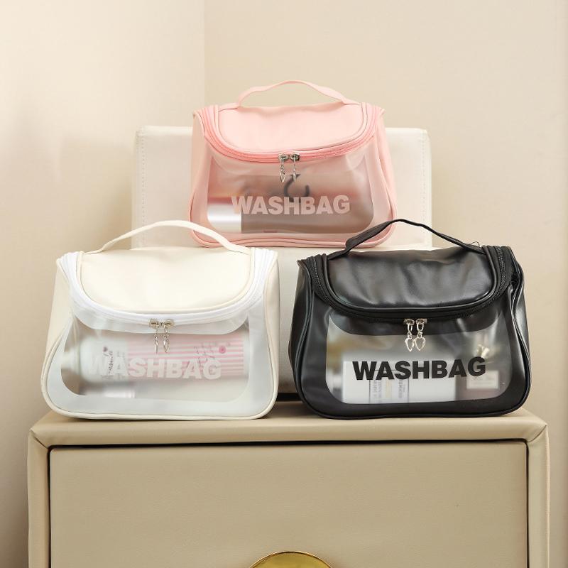 1Pc New Ins Style Multifunctional Cosmetic Bag For Women Wash Bag Portable Waterproof Swimming Bag Home Travel Storage Bag Case