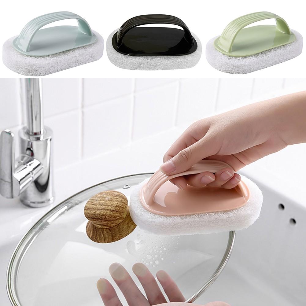 Versatile Kitchen and Bathroom Sponge Brush Scrubber Long Lasting and Efficient