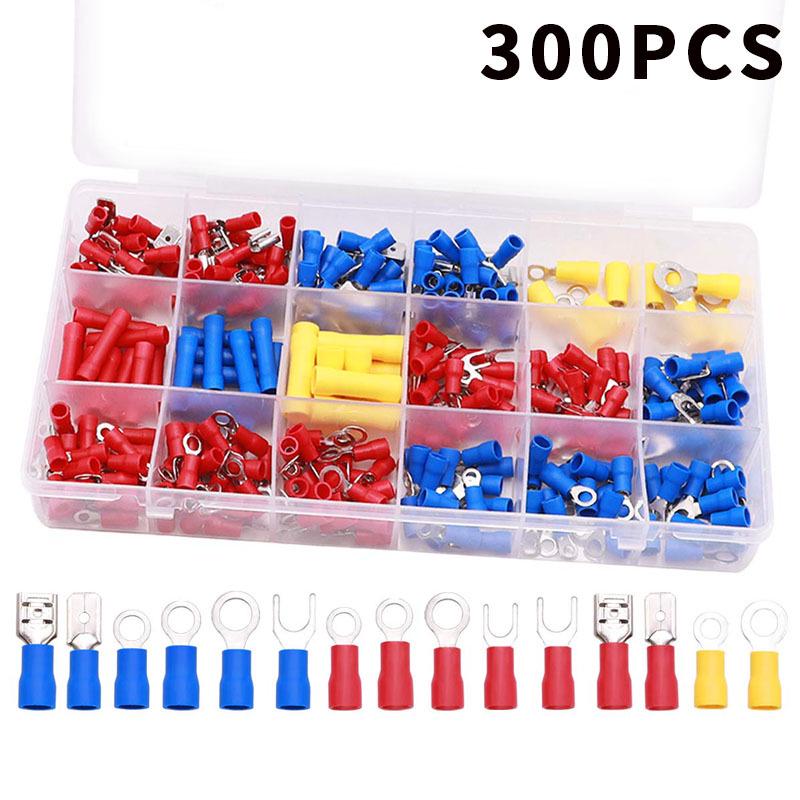 300-Piece Pre-Insulated Cold-Pressed Terminal Connector Set