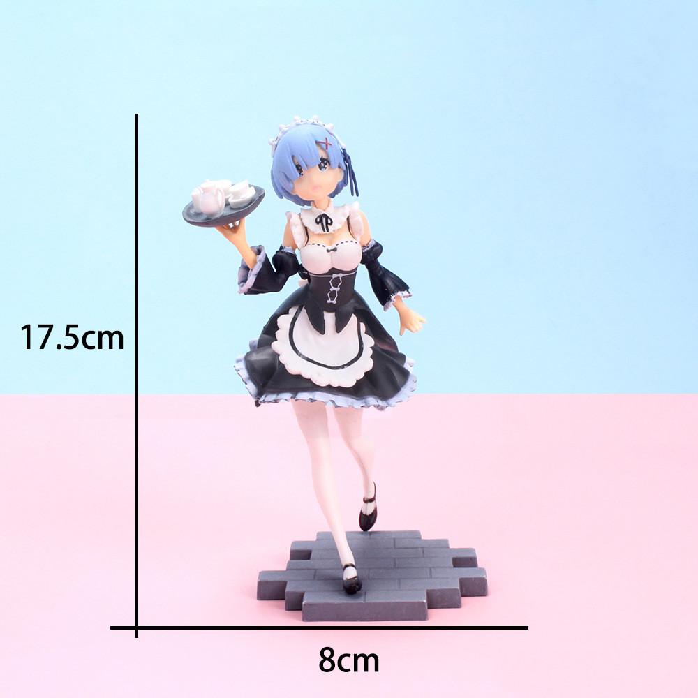 17cm Anime Figure Kawaii Girl Apron Maid Dress Girl PVC Action Model Toy Birthday  Gift