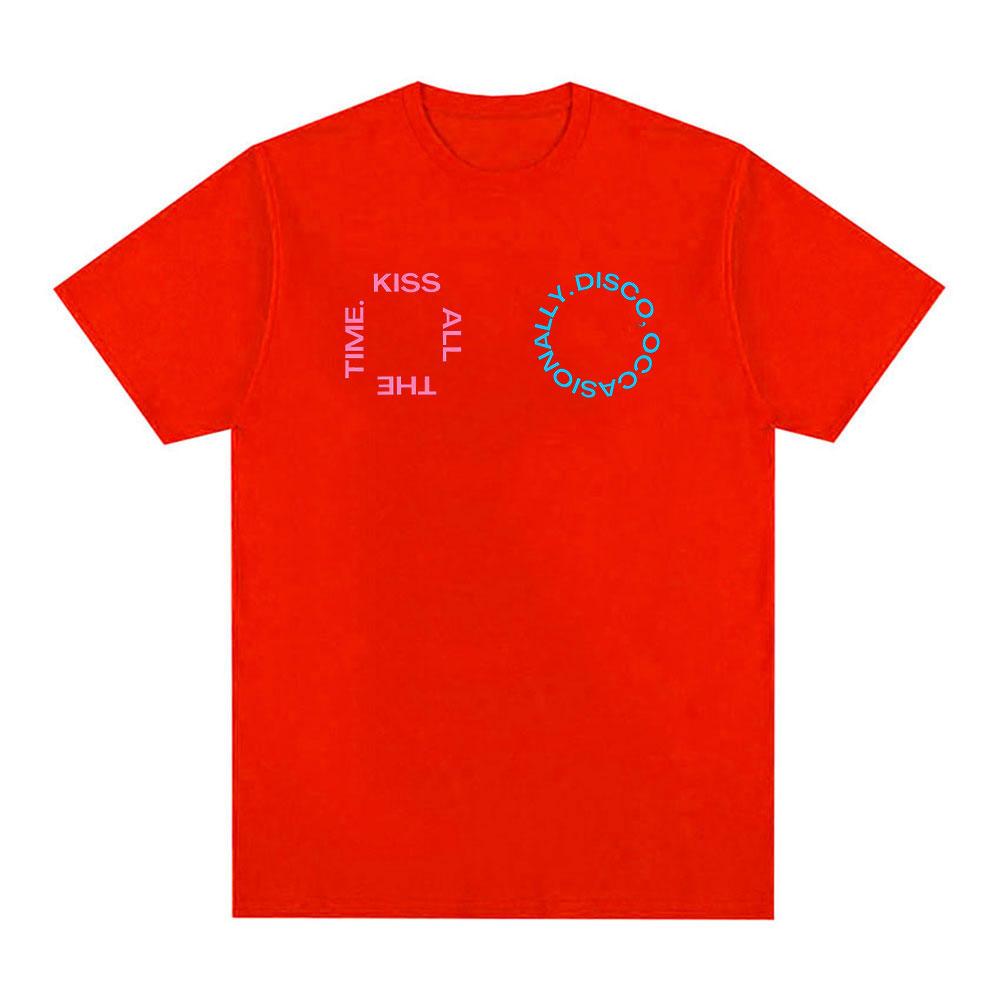 Harry Styles Tshirt Kiss All The Time Disco Occasionally Tour 2026 Print Tshirts Unisex Women Harajuku Oversized Cotton Y2K Tees