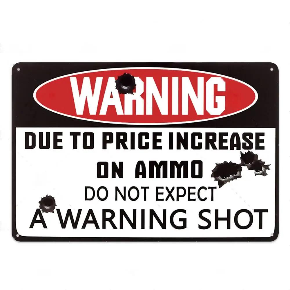 Funny Warning Sign Metal Sign Tin Sign Wall Decor No Trespassing Sign Metal Painting Wall Sticker Vintage Metal Tin Plate