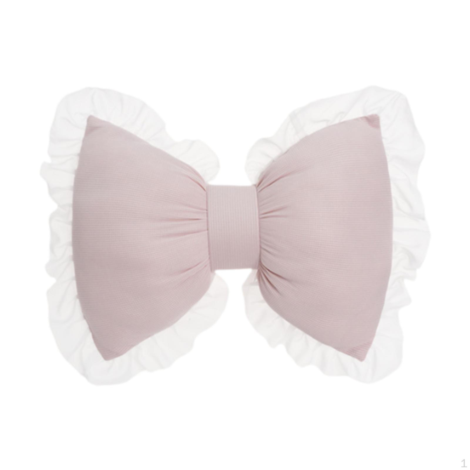 

Подушка-бантик для спинки дивана, мягкая для кабинета, фермерского дома, автомобиля розовый