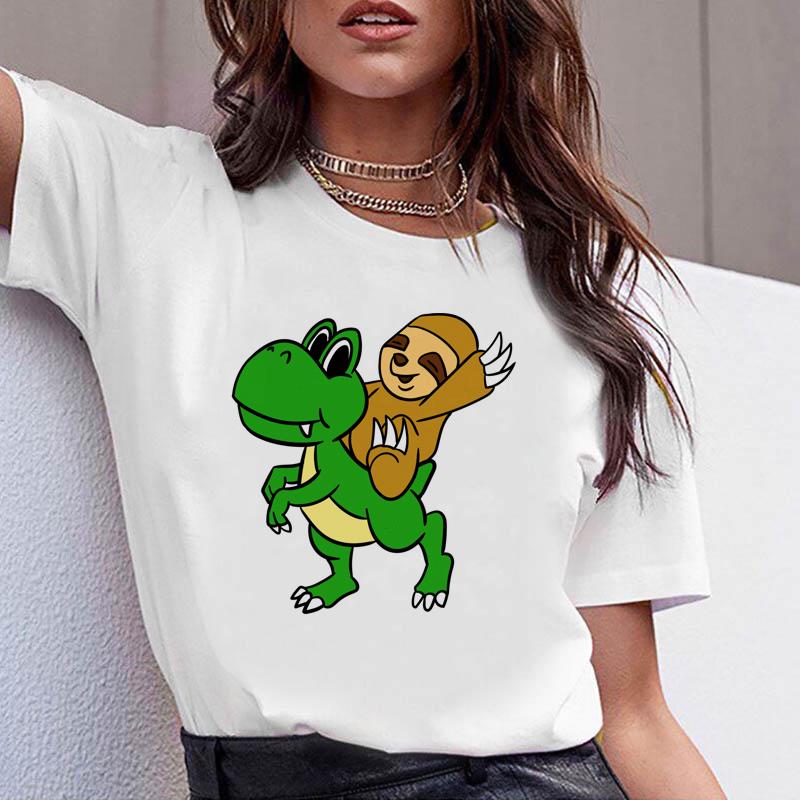 T Rex T Shirt Funny Cute Sloth 