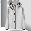 Skijacken 3-in-1-Skijacke für Herren, warm, für den Winter, mit Kapuze, winddicht, wasserdicht, verschleißfest, für den Außenbereich, zum Wandern, Klettern