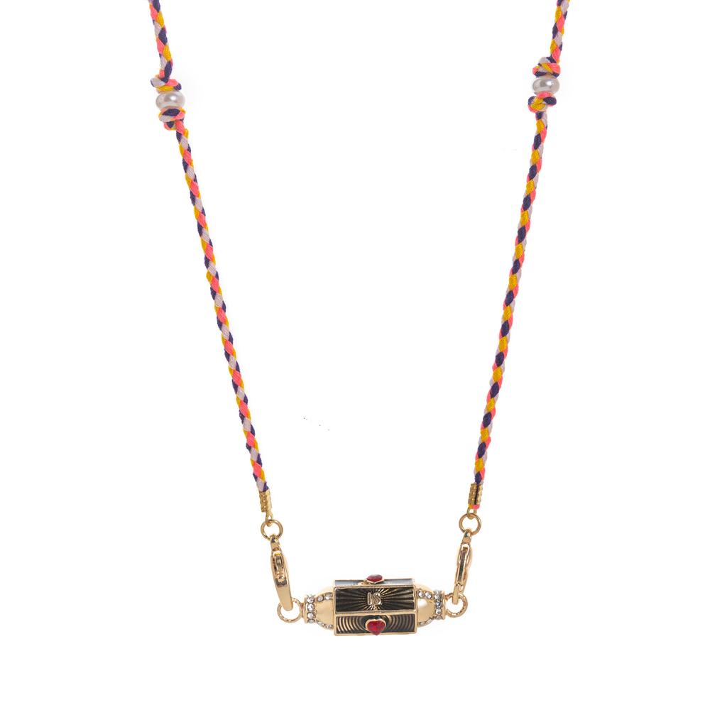 Collana Tarocchi Colore San Valentino Design di Nicchia Ciondolo Occhio di Stella Placcato Oro Mantenimento del Colore