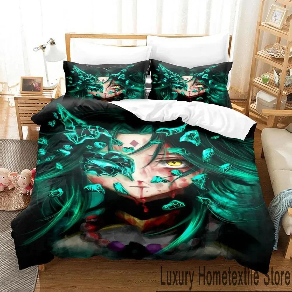 3D Genshin Impact Xiao Anime Bedding Set Duvet Cover Bed Set Quilt Cover Pillowcase Comforter king Queen Size Boys Adult Bedding Tool