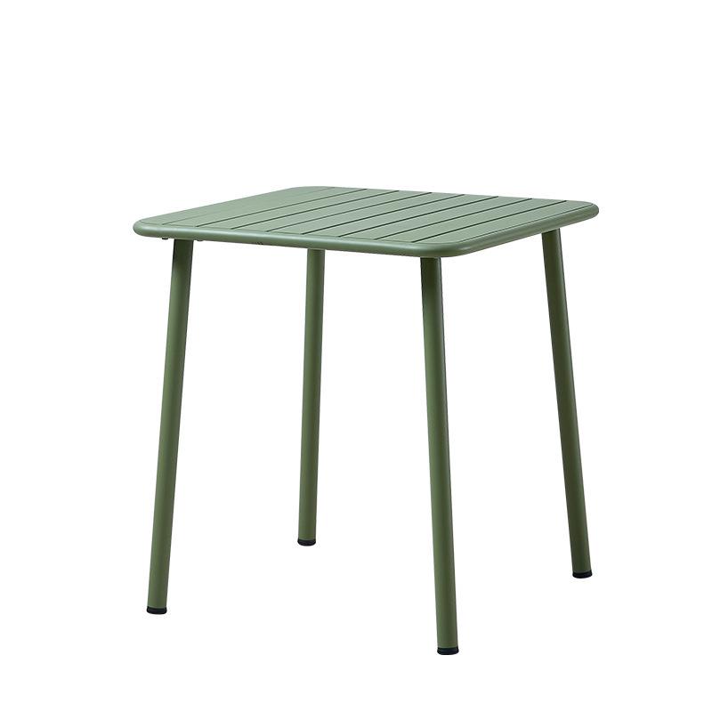 Modern Wrought Iron Outdoor Table & Chair Set for Garden, Courtyard, or Balcony