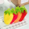 Acryl Erdbeerförmiger Tischgeschirr-Bürsten-Schwamm, Bunt und Geruchlos, Küchenschwamm, 4er-Pack