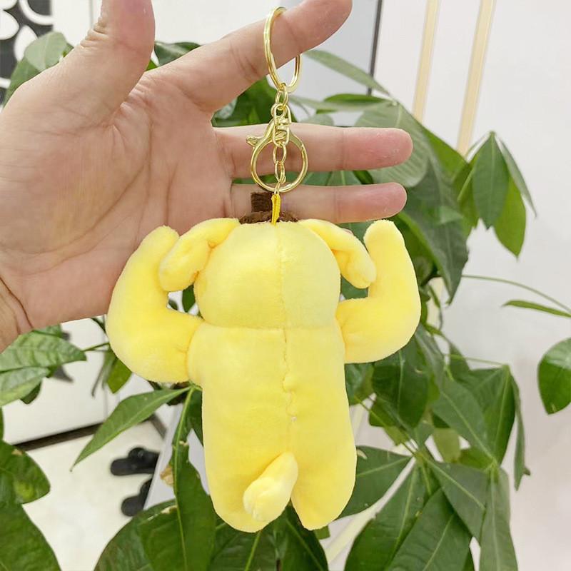 Yellow Dog Joyful Plush Keyring Soft And Cuddly Pudding Toy Perfect For Birthdays And Holidays