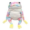 Shinada Global Mochi Series Mochikaeru Rainbow Plush Frog Toy MOKR-0350R 22x22x30cm Large