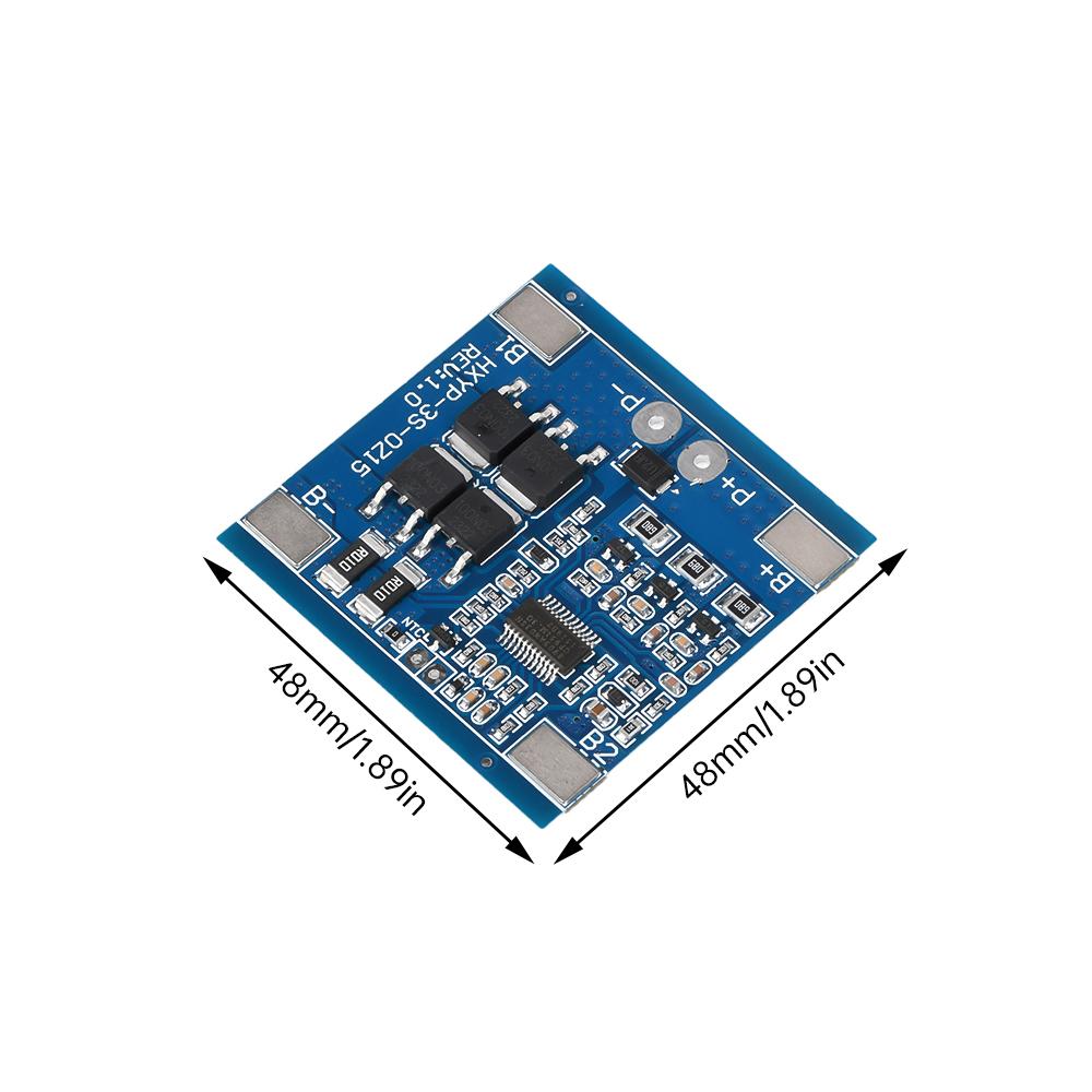 3S 12V 15A 25A 30A BMS 18650 Lithium Battery Protection Board 11.1V 12.6V Anti-Overcharge With Balance And Temperature Control