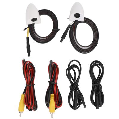 1 Paar Seitenansicht Rückfahrkamera 80 Grad Wasserdicht AHD 1080P Toter-Winkel-Kamera für Monitor Radio Head Units 25HZ PAL