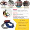 AN3 Steel Wire Weaving Motorcycle Brake Hose Explosion-proof High Temperature Resistant Reinforced Clutch Oil Pipe Universal 3.2