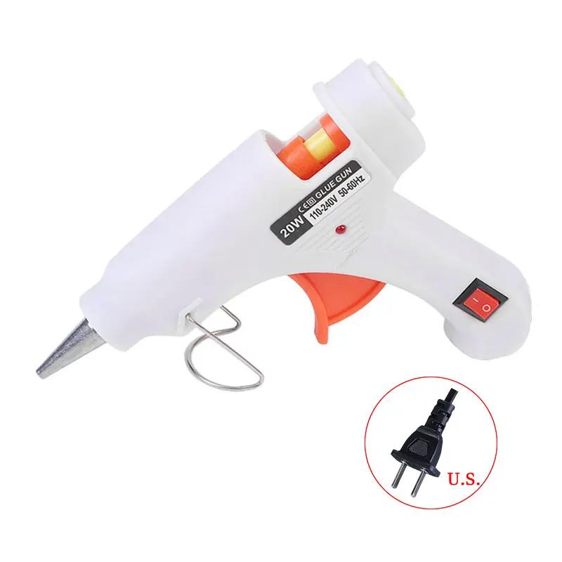 20W Hot Melt Glue Gun with 7mm Glue Sticks Mini Household Heat Temperature Thermo Tool Industrial Repair Tools Gun