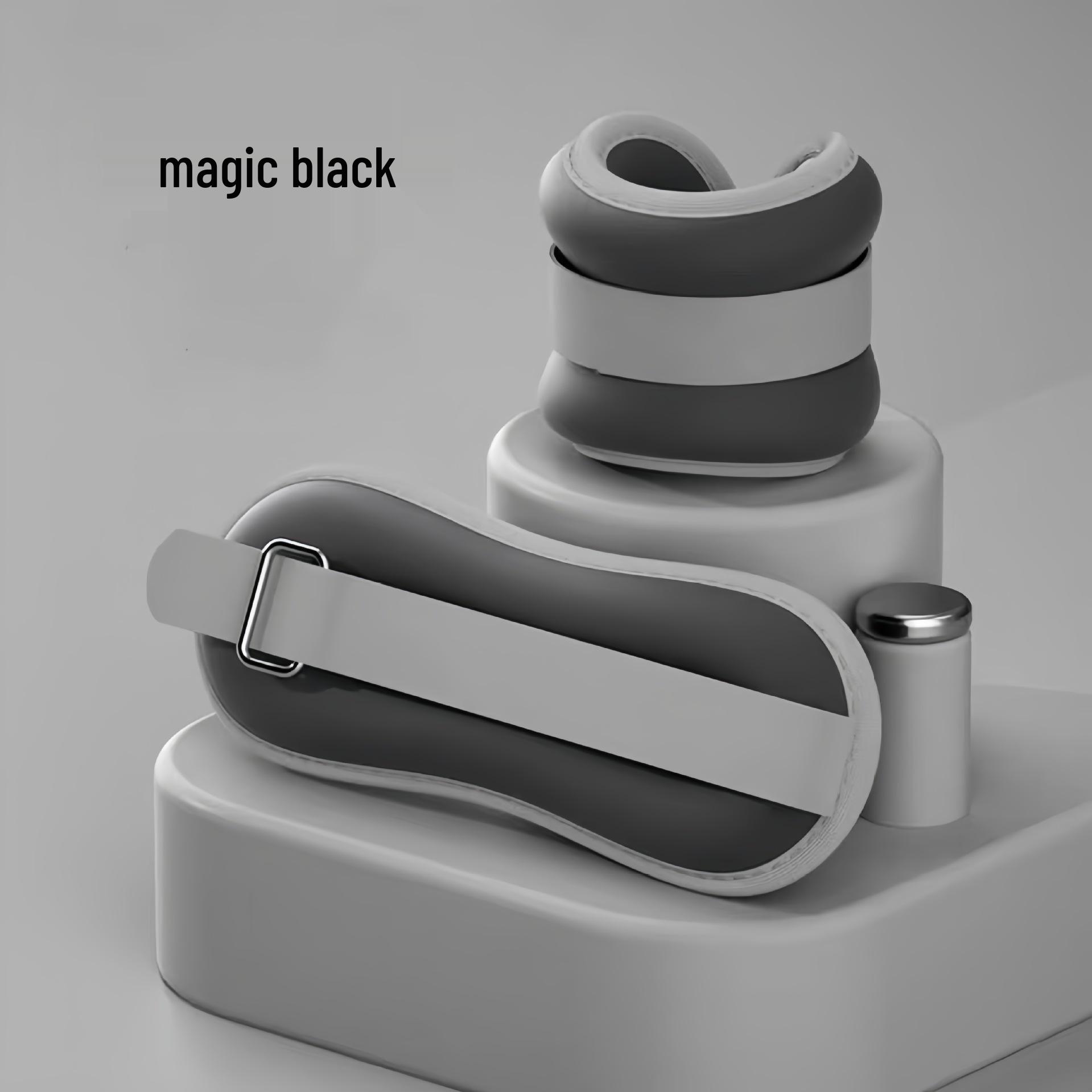 

Регулируемые утяжелители для лодыжек для мужчин и женщин – Идеальны для бега, танцев и упражнений для ног/запястий. 0.5KG Pair Sandbags чёрный