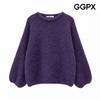 Simple Round Neck Thick Knit Gq8kp029f