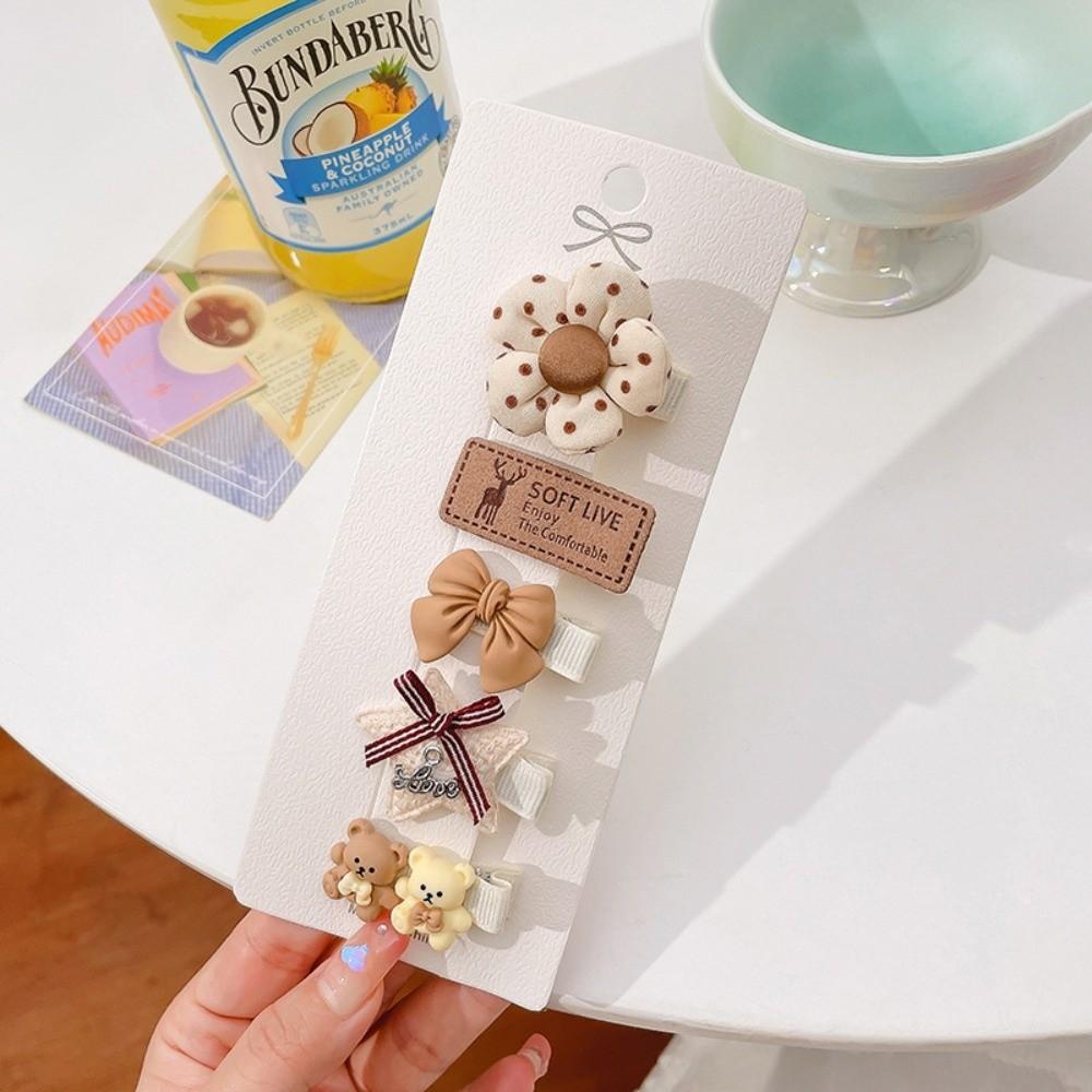 New Cartoon Children Hair Clips Flower Colorful Headwear Hair Clamp Pins Children