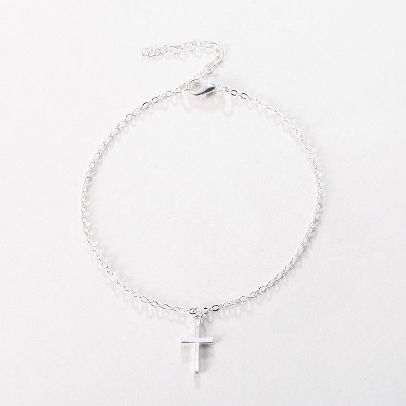 Lucky Beads Anklet For Women  Trendy Simple Flash Ankle Chain Spring Summer Jewelry Gift