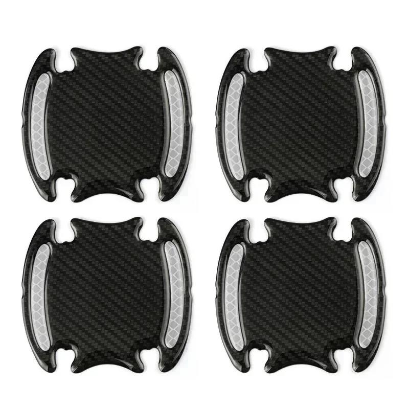 Car Door Bowl Handle Protector Safety Warning Anti-collision Anti-scratch Reflective Strip Exterior Protection Accessories Interior Mirrors 6