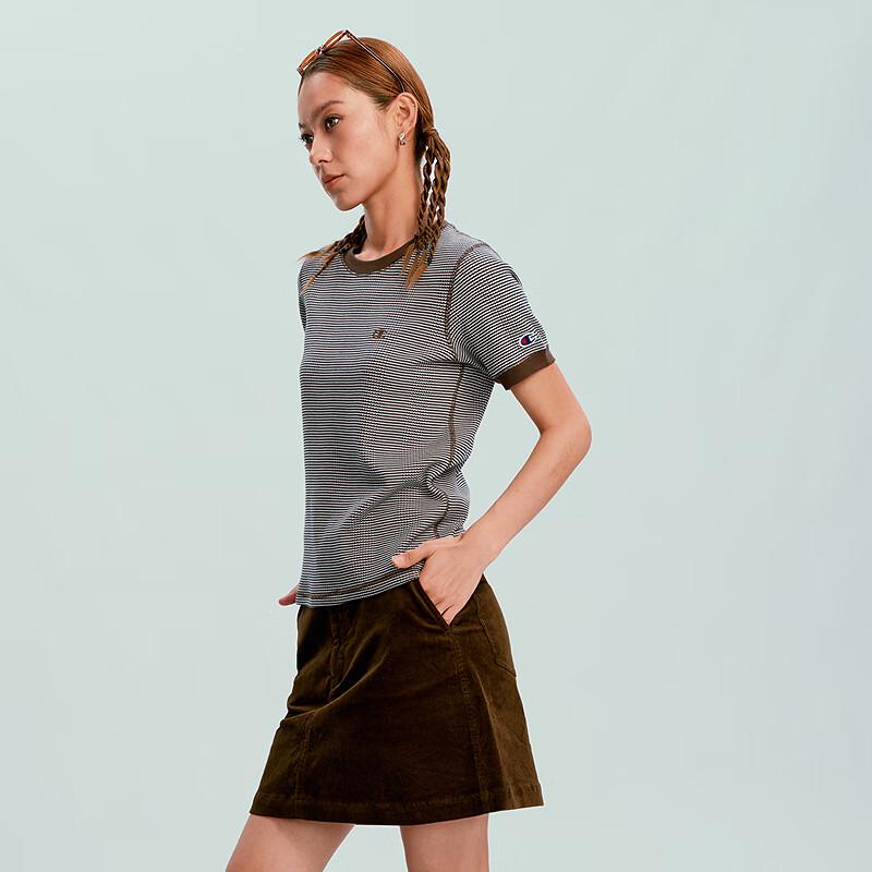 Champion Women's Retro Striped Short Sleeve T-Shirt