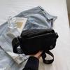 Nylon Women's Bag, Casual Crossbody Bag, Fashionable Korean Style Lightweight Shoulder Bag, Trendy Student Solid Color Small Square Bag