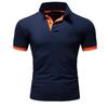 Herren T-Shirt Casual Polo Kurzarm T-Shirt Einfarbig Sport Top Mann Revers Weiß Schwarz Polos Shirts