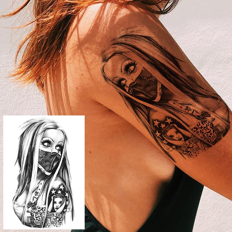 Realistic Long-lasting Animal Head Temporary Tattoo Stickers