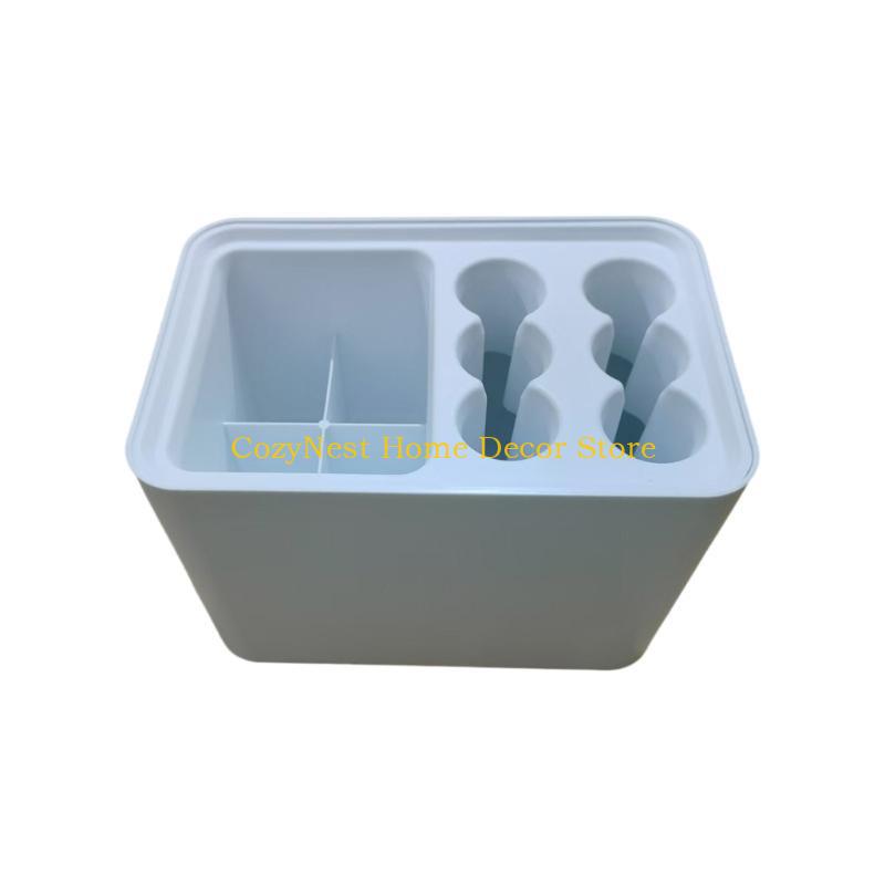 92MF Quality Umbrella Holder 6Hole and 4Slot Umbrella Storage Stand with Water Drainages Feature Storage Box Large Capacity белый 2490₽