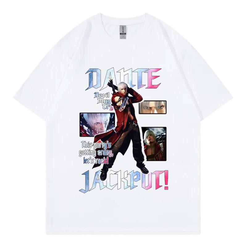 Hot Game Devil May Cry Graphic T Shirts Men Women Clothing Harajuku Y2k Oversized Tshirt Summer Casual Short Sleeve Tshirts