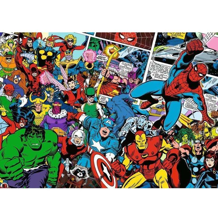 Puzzle 1000 pièces - Ravensburger - Challenge Puzzle Marvel - Mixte - A partir de 14 ans