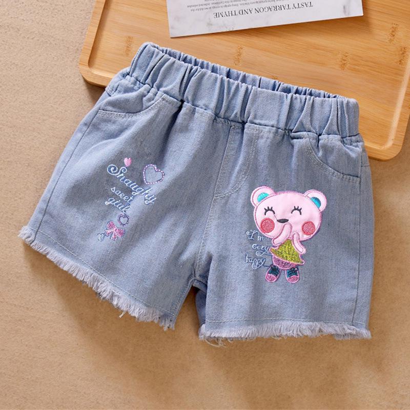 Disponibile: Pantaloncini di jeans da bambina 2025 - Nuovo stile per bambini e ragazzi, Capospalla sottile per bambine