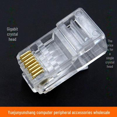 Kategorie 6/6A Gigabit-Netzwerk-Crystal-Head, 8P8C RJ45-Stecker